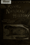 Book preview: The royal natural history (Volume 6) by Richard Lydekker