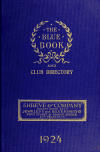 Book preview: San Francisco blue book and club directory (Volume 1924) by John Storrs