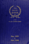 Book preview: San Francisco blue book and club directory (Volume 1929-30) by League of California Municipalities