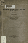 Book preview: Sectionalism and party politics in Alabama, 1819-1842 by Theodore Henley Jack