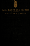 Book preview: Shakespeare's history of King Henry the Eighth; by William Shakespeare