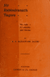 Book preview: Sir Rabindranath Tagore : his life, personality and genius by K S Ramaswami Sastri