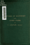 Book preview: Sketches of Southport and other poems by Thos. (Thomas) Costley