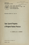 Book preview: Some spectral properties of weighted random processes by Harold S Shapiro