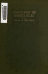 Book preview: Songs from the granite hills by Clark B. Cochrane