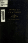 Book preview: Songs of an airman by Geoffrey Wall