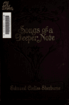 Book preview: Songs of a deeper note by Edmund Corlis Sherburne