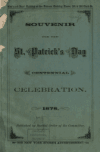 Book preview: Souvenir for the St. Patrick's Day centennial celebration by Morris M. (Morris March) Estee