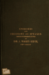 Book preview: Speeches (in part) of Hon. J. Warren Keifer, of Ohio, in the House of representatives, Forty-fifth and Forty-sixth Congresses by Joseph Warren Keifer