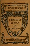 Book preview: Speeches of Lincoln and Douglas in the campaign of 1858 by Abraham Lincoln