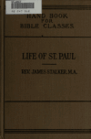 Book preview: The life of St. Paul by James Stalker