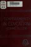 Book preview: Temperament in education; also, success in teaching by Jerome Allen