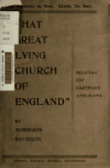 Book preview: That great lying church by J. Morrison (John Morrison) Davidson