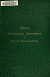 Book preview: Three historical addresses at Groton, Massachusetts by Samuel A. (Samuel Abbott) Green