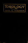 Book preview: Tokology, a book for every woman by Alice (Bunker) Stockham