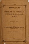 Book preview: Transactions of the Cumberland & Westmorland Antiquarian & Archaeological Society (Volume 10) by Cumberland and Westmorland Antiquarian and
