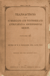 Book preview: Transactions of the Cumberland & Westmorland Antiquarian & Archaeological Society (Volume vol 6 no 1) by Cumberland and Westmorland Antiquarian and