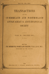 Book preview: Transactions of the Cumberland & Westmorland Antiquarian & Archaeological Society (Volume vol 14 no 2) by Cumberland and Westmorland Antiquarian and