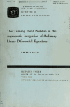 Book preview: The turning point problem in the asymptotic integration of ordinary linear differential equations by Herbert Kurss