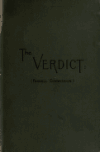 Book preview: The verdict: a tract on the political significance of the Report of the Parnell Commission by Albert Venn Dicey