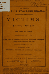 Book preview: Victims: an original comedy, in three acts by Tom Taylor