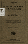 Book preview: War workers' handbook by United States. Council of National Defense. Commit