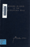 Book preview: Where is God in the European war by Robert Latham Owen