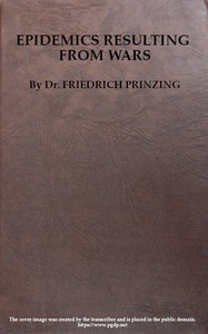 Cover of the book Epidemics resulting from wars by Friedrich Prinzing
