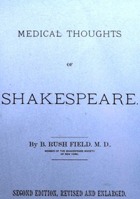 Cover of the book Medical thoughts of Shakespeare by Benjamin Rush Field
