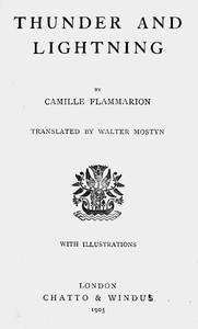 Cover of the book Thunder and Lightning by Camille Flammarion