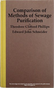 cover for book Comparison of Methods of Sewage Purification