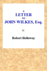 cover for book A Letter to John Wilkes, Esq; Sheriff of London and Middlesex