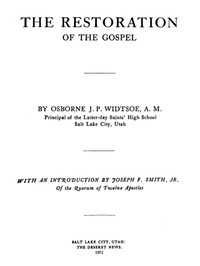 cover for book The Restoration of the Gospel