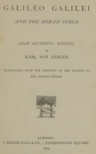cover for book Galileo Galilei and the Roman Curia