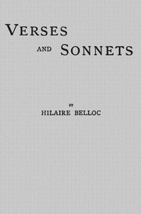 cover for book Verses and Sonnets