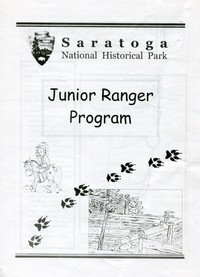 cover for book Saratoga National Historical Park Junior Ranger Program