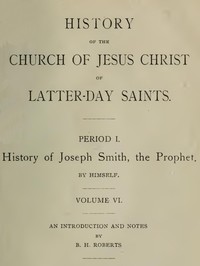 cover for book History of the Church of Jesus Christ of Latter-day Saints, Volume 6