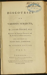 cover for book Discourses on Various Subjects, Vol. 1 (of 2)