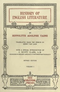 cover for book History of English Literature Volume 1 (of 3)
