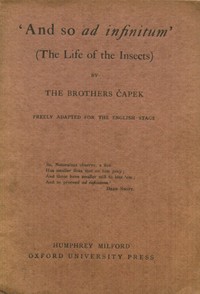cover for book 'And So Ad Infinitum' (The Life of the Insects)