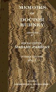cover for book Memoirs of Doctor Burney (Vol. 1 of 3)