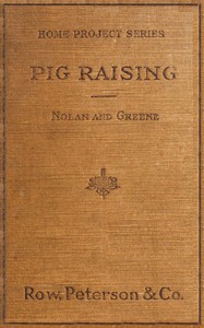 cover for book Pig Raising: A Manual for Pig Clubs