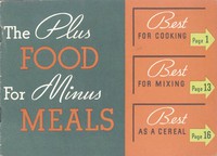 cover for book The Plus Food for Minus Meals