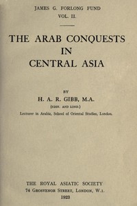 cover for book The Arab conquests in Central Asia