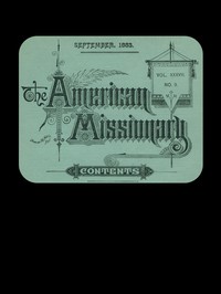 cover for book The American Missionary — Volume 37, No. 9, September, 1883