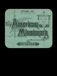 cover for book The American Missionary — Volume 37, No. 10, October, 1883