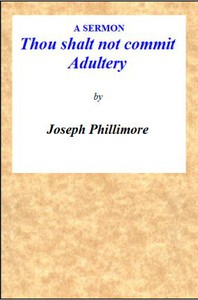 cover for book A Sermon: Thou shalt not commit Adultery