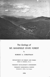cover for book The Geology of Mt. Mansfield State Forest