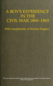 cover for book A Boy's Experience in the Civil War, 1860-1865
