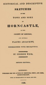 cover for book Historical and descriptive sketches of the town and soke of Horncastle [1822]